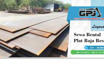 Sewa Rental Plat Baja Besi